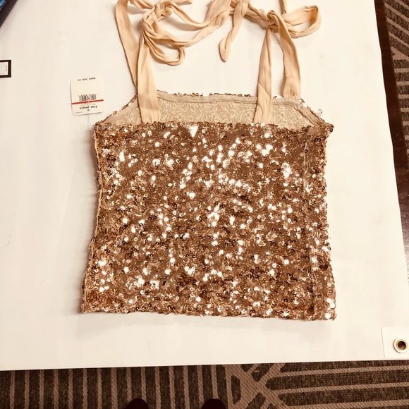NEW Free people Sequin Cami - Picture 4 of 6